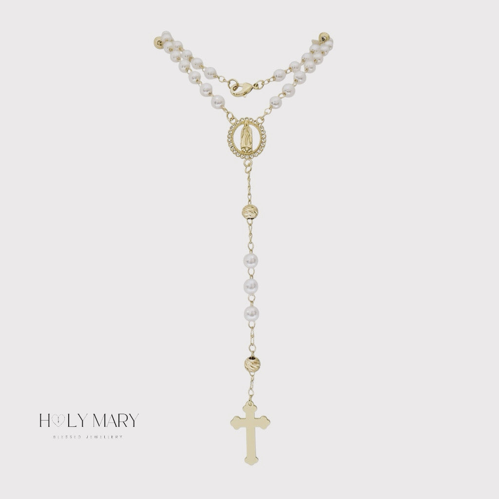 Lumière de Lourdes Rosary Necklace